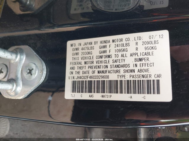 2012 ACURA TSX JH4CU2F46CC029608 Photo 8