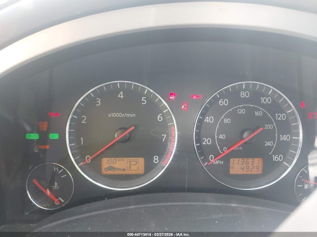 Aukcja sprzedaży 2005 Infiniti Fx35, vin: JNRAS08WX5X207047, numer aukcji: 44713414