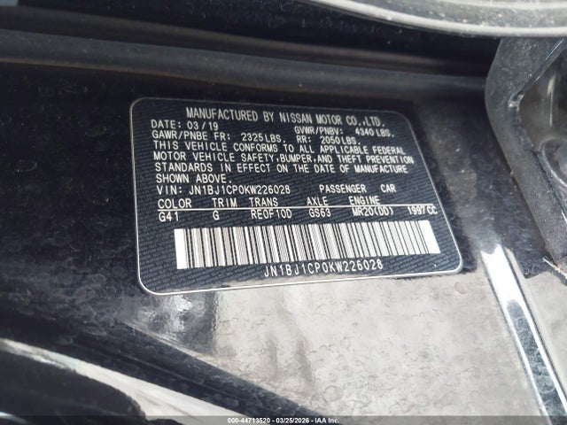 2019 NISSAN ROGUE SPORT JN1BJ1CP0KW226028 Photo 8