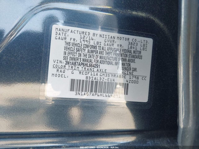 Nissan SENTRA SV 2017 3N1AB7AP6HL664291 Image 9