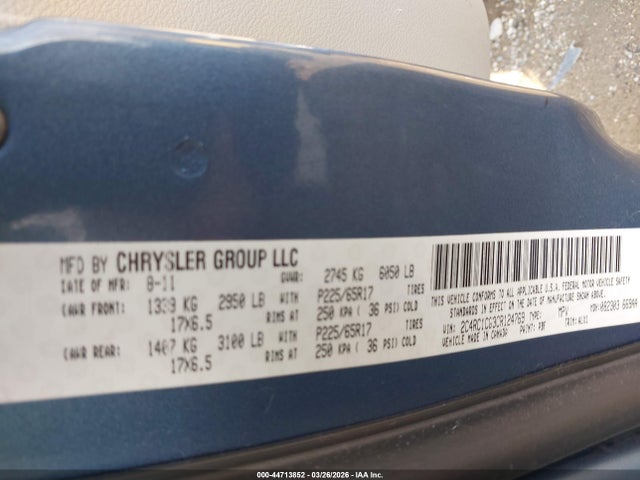 2012 CHRYSLER TOWN & COUNTRY 2C4RC1CG3CR124769 Photo 8