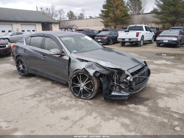 2016 Infiniti Q50 3.0t Premium მანქანა იყიდება აუქციონზე, vin: JN1EV7AR0GM341658, აუქციონის ნომერი: 44714087