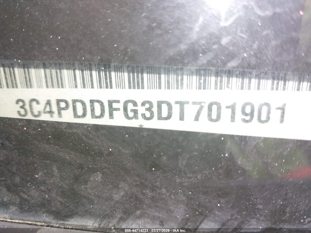 44714223 :رقم المزاد ، 3C4PDDFG3DT701901 vin ، 2013 Dodge Journey R/t مزاد بيع
