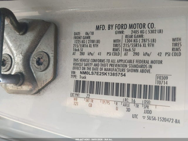 Ford Transit Connect Xl 2019 NM0LS7E25K1385754 Image 9