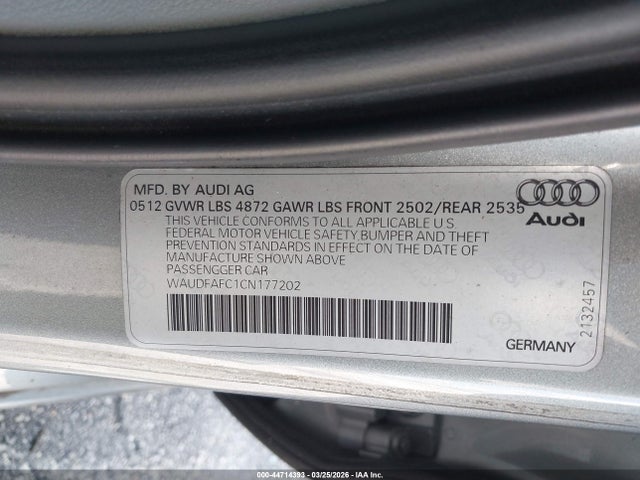 2012 AUDI A6 WAUDFAFC1CN177202 Photo 8