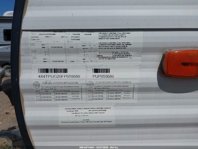 Puma Ct 2015 4X4TPUG20FP055680 Image 9