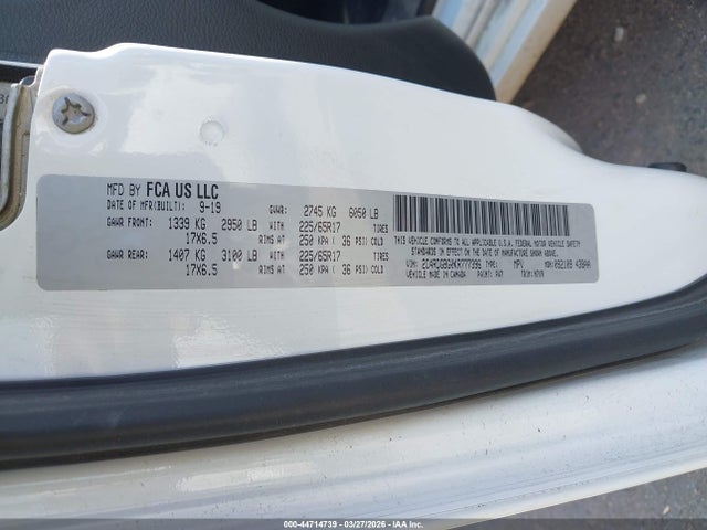 Продажа на аукционе авто 2019 Dodge Grand Caravan Se 35th Anniversary Edition, vin: 2C4RDGBG0KR777396, номер лота: 44714739