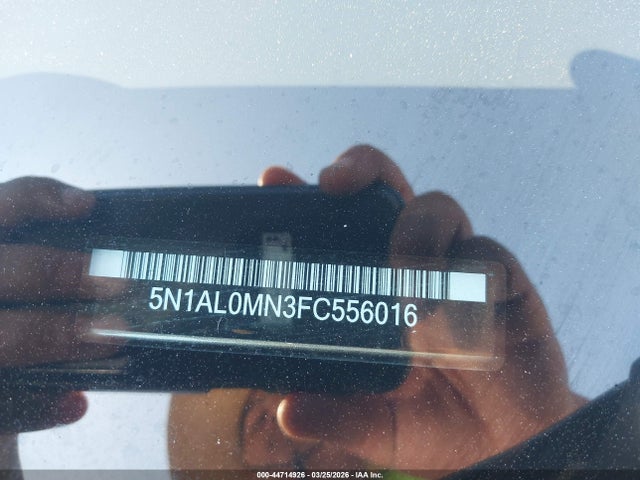 Aukcja sprzedaży 2015 Infiniti Qx60, vin: 5N1AL0MN3FC556016, numer aukcji: 44714926