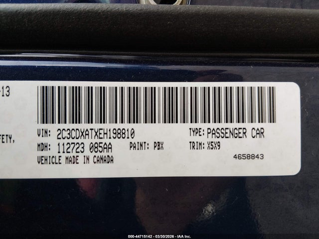 2014 DODGE CHARGER 2C3CDXATXEH198810 Photo 8