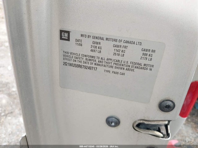 2007 CHEVROLET IMPALA 2G1WU58R679249717 Photo 8