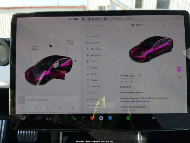 Aukcja sprzedaży 2018 Tesla Model 3 Long Range/performance, vin: 5YJ3E1EB8JF169815, numer aukcji: 44715388