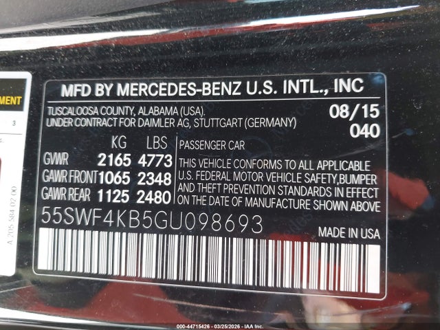 2016 MERCEDES-BENZ C 300 55SWF4KB5GU098693 Photo 8