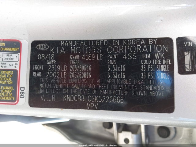 KIA NIRO LX 2019 KNDCB3LC3K5226666 Image 9