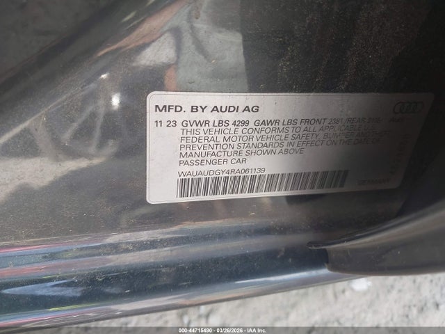 Продажа на аукционе авто 2024 Audi A3 Premium 40 Tfsi Front-wheel Drive S Tronic, vin: WAUAUDGY4RA061139, номер лота: 44715490