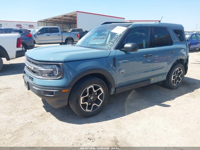 2021 Ford Bronco Sport Big Bend მანქანა იყიდება აუქციონზე, vin: 3FMCR9B62MRA67709, აუქციონის ნომერი: 44715654