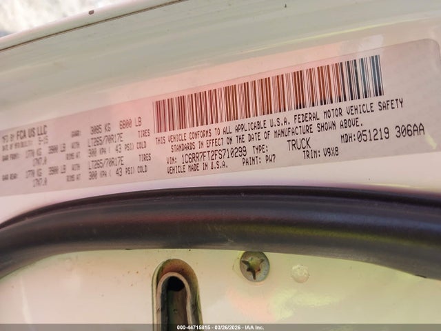2015 RAM 1500 1C6RR7FT2FS710299 Photo 8