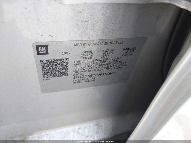 2018 CHEVROLET MALIBU 1G1ZD5ST0JF151606 Photo 8