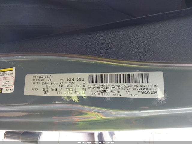 44715969 :رقم المزاد ، 1C4BJWDG2FL734811 vin ، 2015 Jeep Wrangler Unlimited Sport مزاد بيع