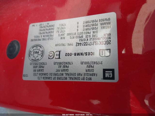 Aukcja sprzedaży 2007 Chevrolet Silverado 1500 Lt1/lt2/ltz/work Truck, vin: 2GCEK19J171551442, numer aukcji: 44716086