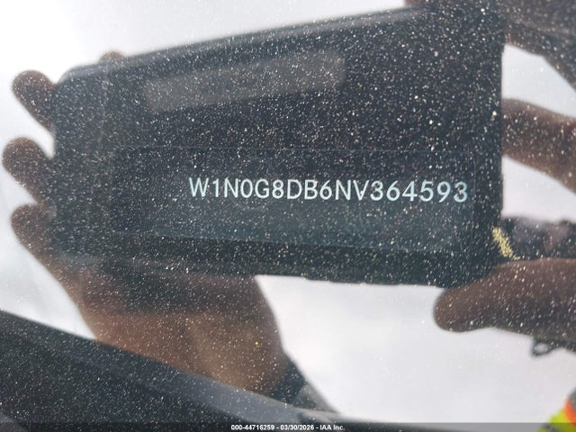 44716259 :رقم المزاد ، W1N0G8DB6NV364593 vin ، 2022 Mercedes-benz Glc 300 Suv مزاد بيع