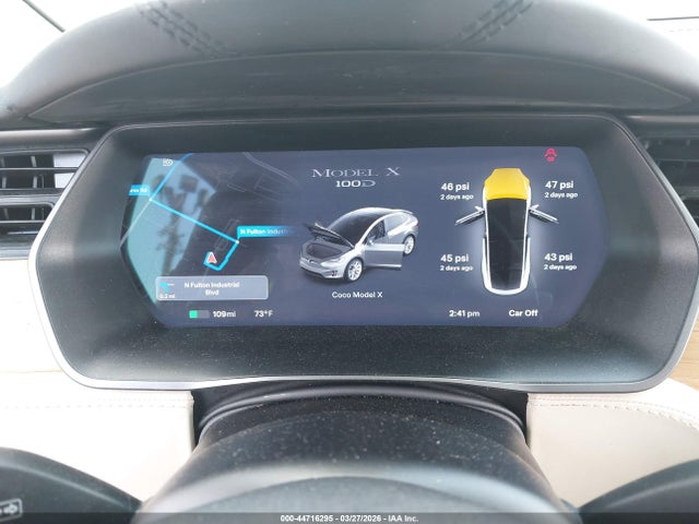 2018 Tesla Model X 100d/75d/p100d მანქანა იყიდება აუქციონზე, vin: 5YJXCBE21JF123983, აუქციონის ნომერი: 44716295