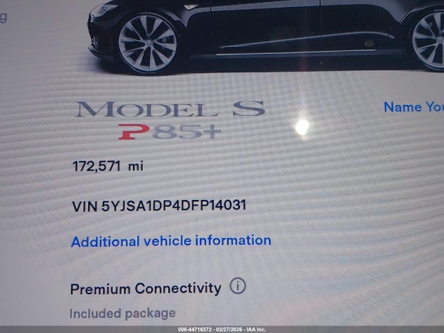 2013 TESLA MODEL S 5YJSA1DP4DFP14031 Photo 6