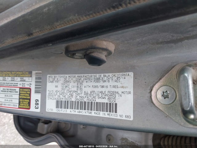Toyota Tacoma Prerunner V6 2014 3TMJU4GN3EM169225 Image 9