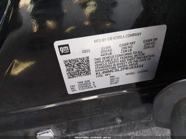 Продаж на аукціоні авто 2023 Buick Encore Gx Preferred Awd, vin: KL4MMCSL2PB163434, номер лоту: 44716554