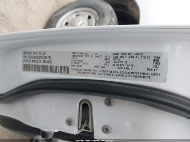 Продажа на аукционе авто 2023 Ram 2500 Tradesman  4x4 8' Box, vin: 3C6UR5HJ5PG543732, номер лота: 44716584