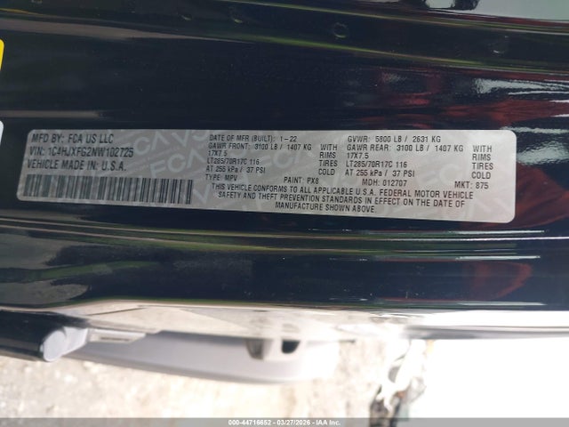 1C4HJXFG2NW102725 Jeep Wrangler Unlimited Rubicon 4x4