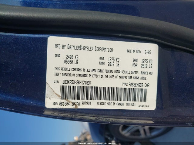 Продаж на аукціоні авто 2006 Dodge Charger Rt, vin: 2B3KA53H26H174937, номер лоту: 44716655
