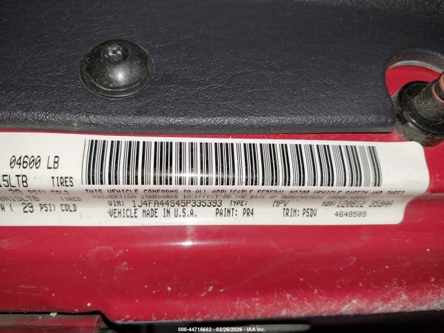 2005 JEEP WRANGLER 1J4FA44S45P335393 Photo 8