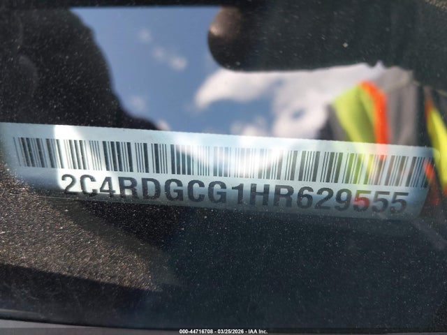 Продаж на аукціоні авто 2017 Dodge Grand Caravan Sxt, vin: 2C4RDGCG1HR629555, номер лоту: 44716708