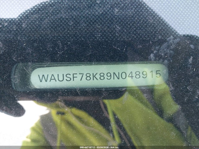 Продаж на аукціоні авто 2009 Audi A4 2.0t Premium, vin: WAUSF78K89N048915, номер лоту: 44716712