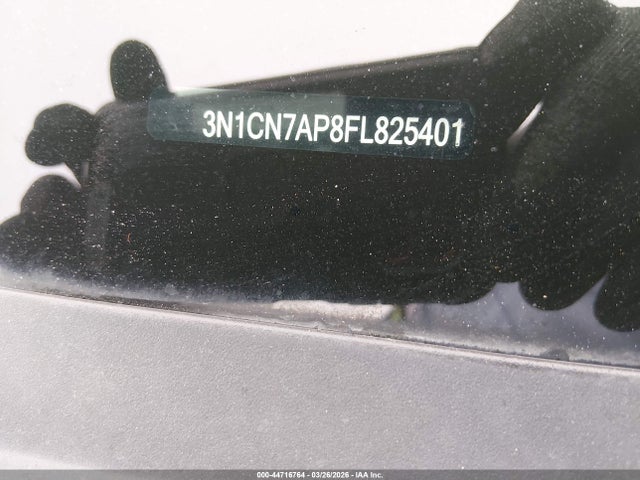 Nissan Versa 1.6 S 2015 3N1CN7AP8FL825401 Image 9