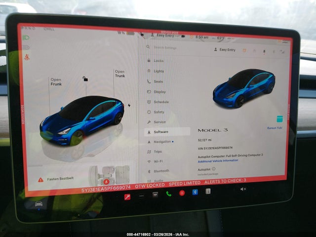 Продаж на аукціоні авто 2023 Tesla Model 3 Rear-wheel Drive, vin: 5YJ3E1EA5PF669074, номер лоту: 44716902