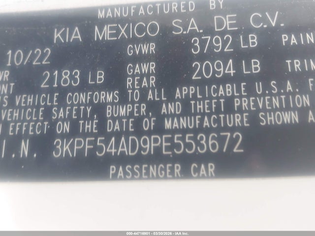 KIA Forte Gt-line 2023 3KPF54AD9PE553672 Image 4