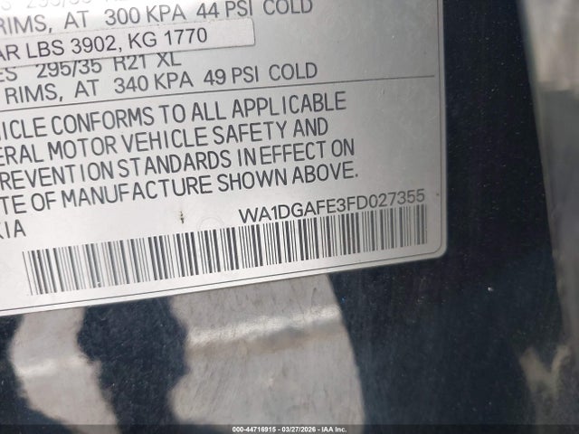 2015 AUDI Q7 WA1DGAFE3FD027355 Photo 8