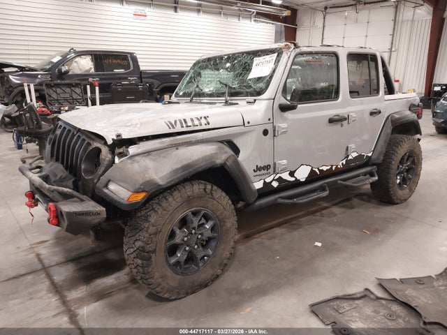 2022 Jeep Wrangler Unlimited Willys 4x4 მანქანა იყიდება აუქციონზე, vin: 1C4HJXDM1NW196105, აუქციონის ნომერი: 44717117