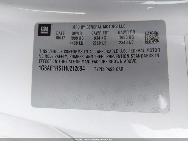 2017 CADILLAC ATS 1G6AE1RS1H0212694 Photo 8