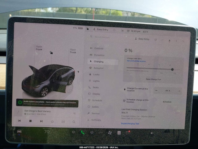 Aukcja sprzedaży 2022 Tesla Model Y Long Range Dual Motor All-wheel Drive, vin: 7SAYGDEE5NF389370, numer aukcji: 44717223