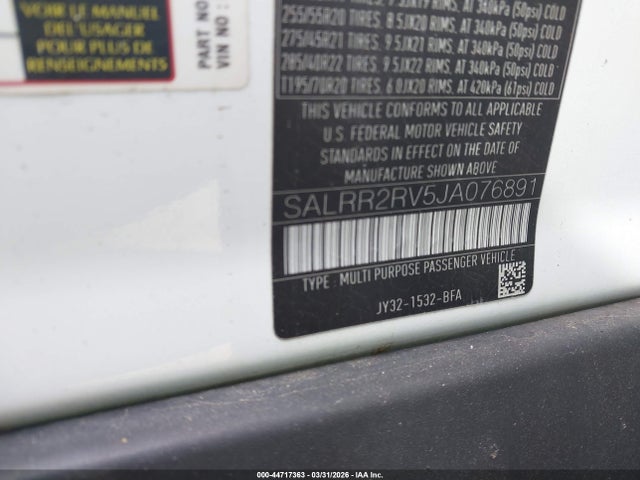 2018 LAND ROVER DISCOVERY SALRR2RV5JA076891 Photo 8