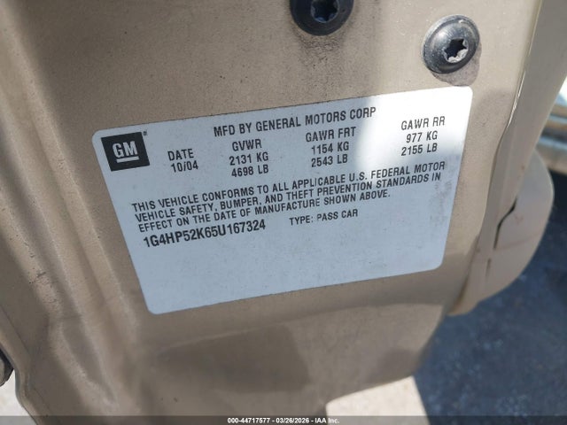 2005 BUICK LESABRE 1G4HP52K65U167324 Photo 8