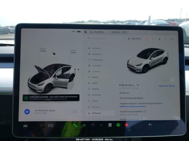 Продажа на аукционе авто 2024 Tesla Model Y Long Range Single Motor Rear-wheel Drive/rwd, vin: 7SAYGDED3RF158528, номер лота: 44717591