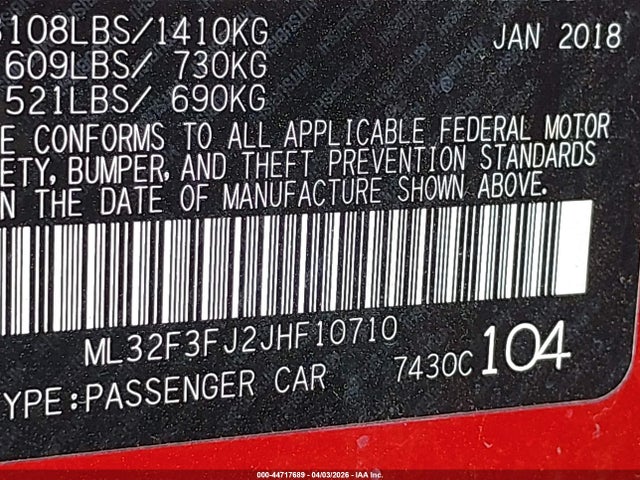 2018 MITSUBISHI MIRAGE G4 ML32F3FJ2JHF10710 Photo 8