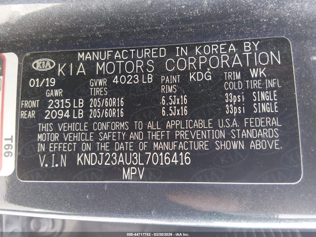 KNDJ23AU3L7016416 KIA SOUL S