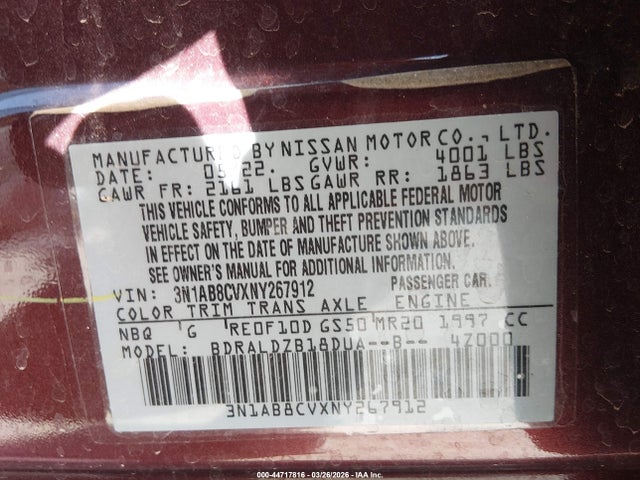 3N1AB8CVXNY267912 Nissan Sentra Sv Xtronic Cvt