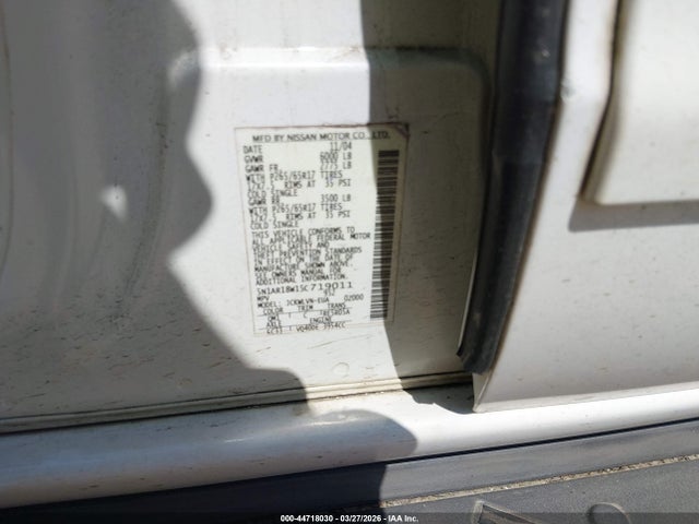 44718030 :رقم المزاد ، 5N1AR18W15C719011 vin ، 2005 Nissan Pathfinder Le مزاد بيع