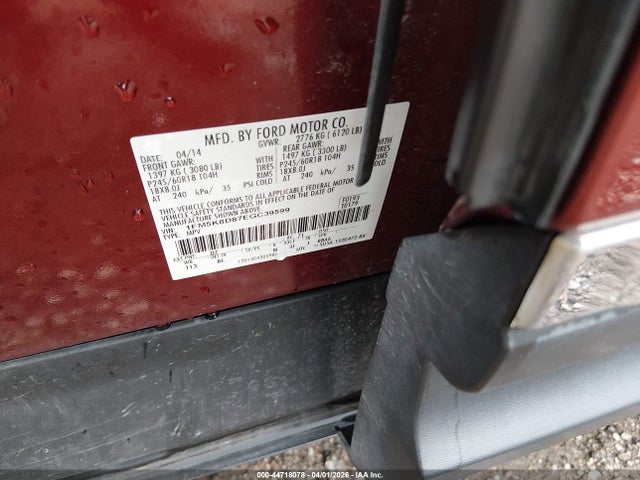 Ford EXPLORER XLT 2014 1FM5K8D87EGC39599 Image 9