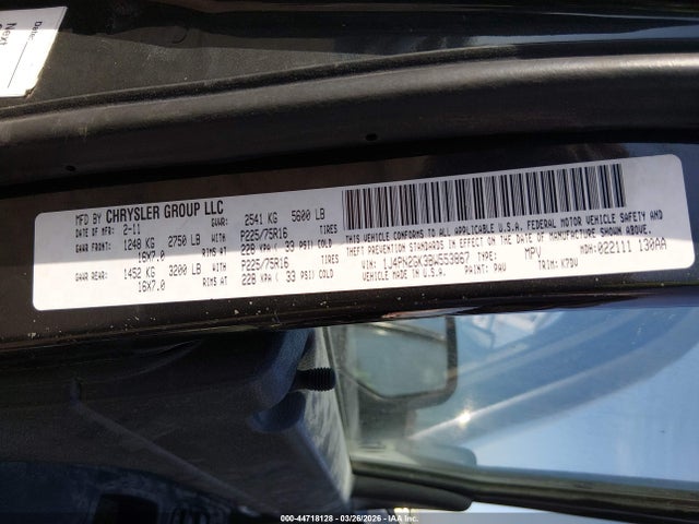 44718128 :رقم المزاد ، 1J4PN2GK3BW553867 vin ، 2011 Jeep Liberty Sport مزاد بيع